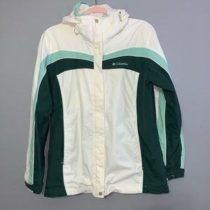 Columbia Interchangeable Women’s Rain Jacket in White Size S